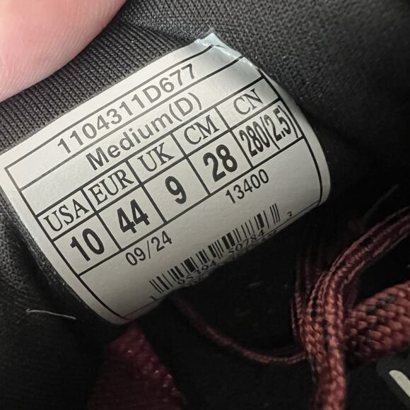 Brooks Ghost Max 2 Men's 10 Maroon White Road Running Max Cushion Shoes Sneakers - Picture 2 of 16